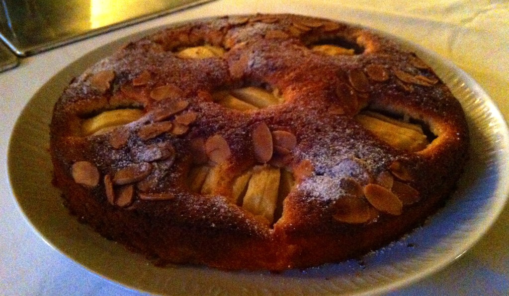 Apple and almond cake