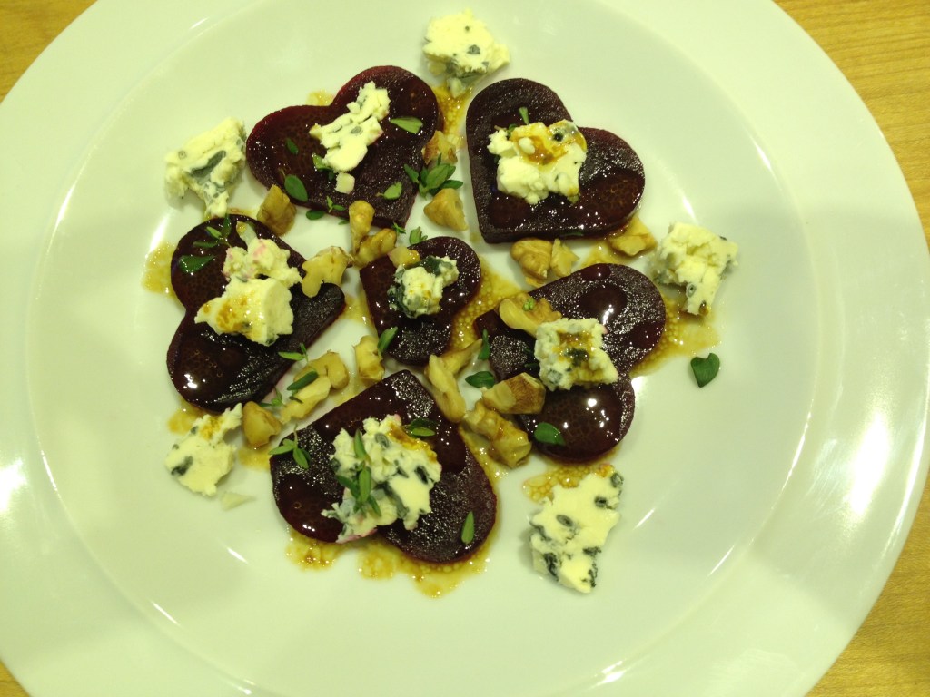 Beetroot Hearts with St Augur