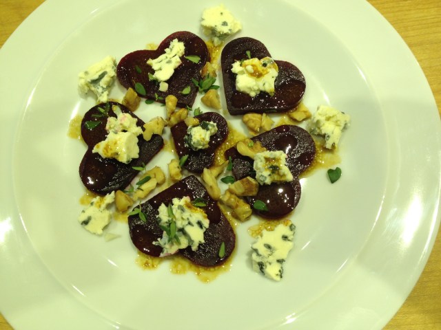 Beetroot Hearts with St Augur