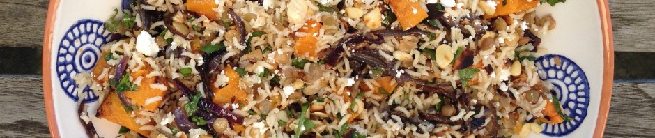 Butternut squash pilaf