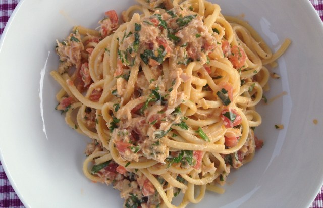 Crab linguine