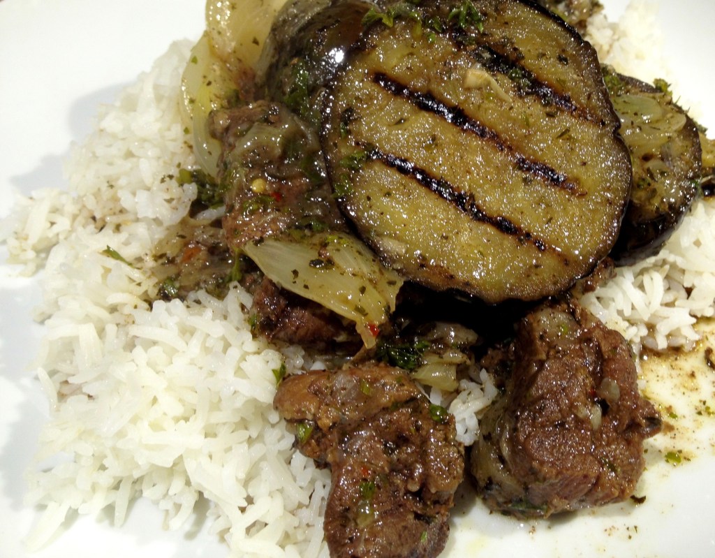Lamb stew with aubergines and&nbsp;mint