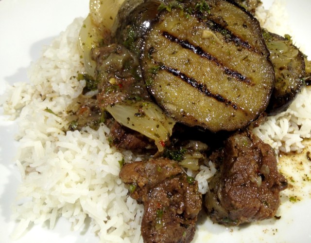 Lamb stew with Aubergine