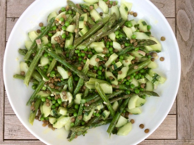 Asparagus and cucumber salad