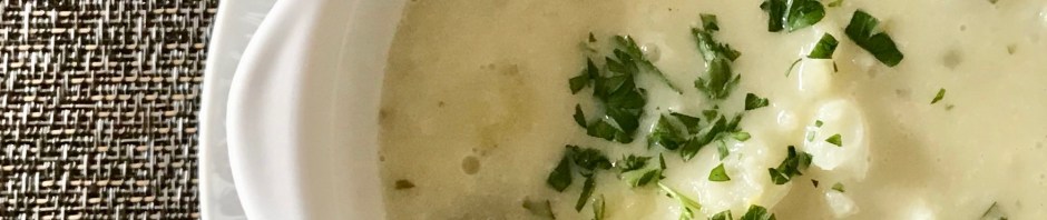 Cauliflower cheese soup