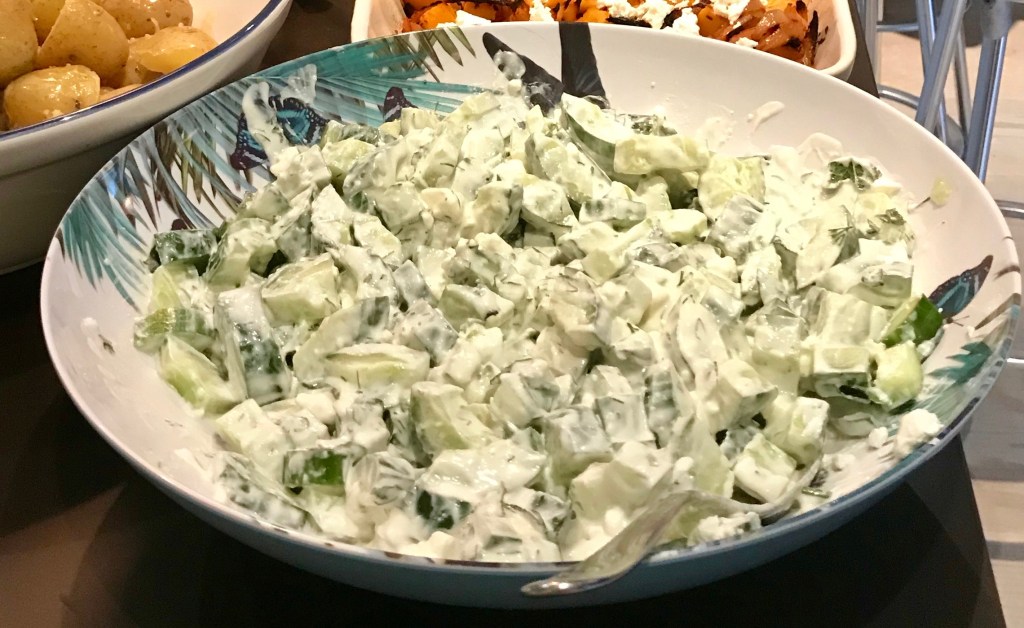 Barn Drift cucumber salad
