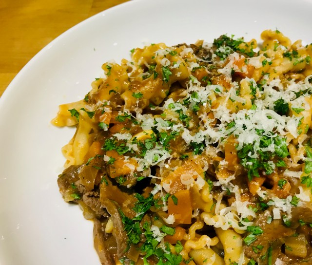 pasta with duck sauce