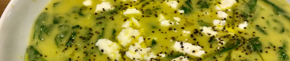 Pea and spinach soup