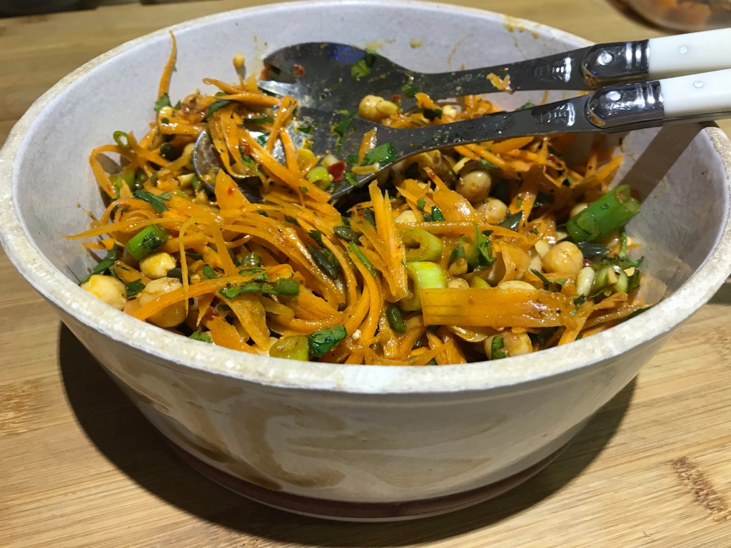 carrot and chickpea salad