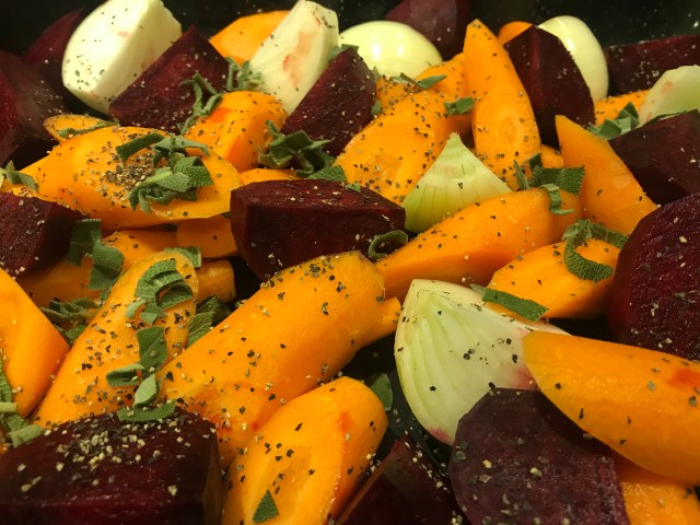 Sage roasted roots