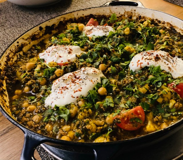 Lamb and chickpea keema