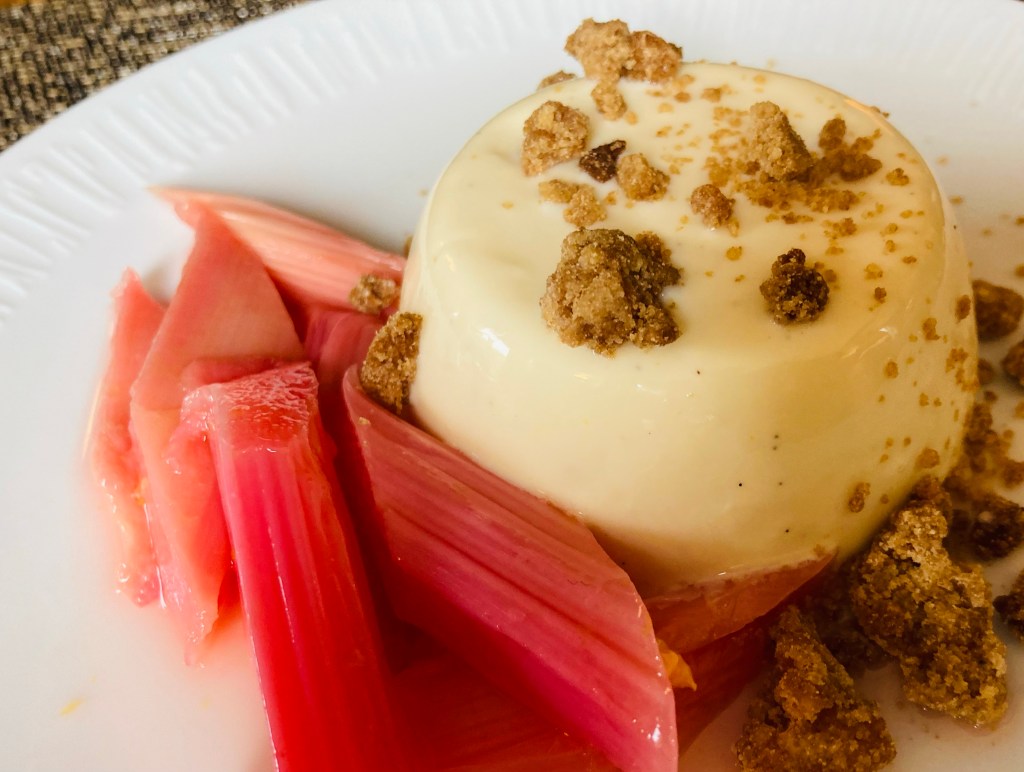 Rhubarb and custard