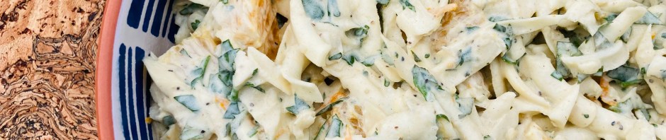 Celeriac, orange and mint salad