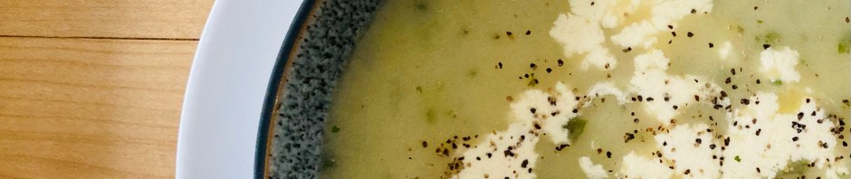 Cream of leek and potato soup