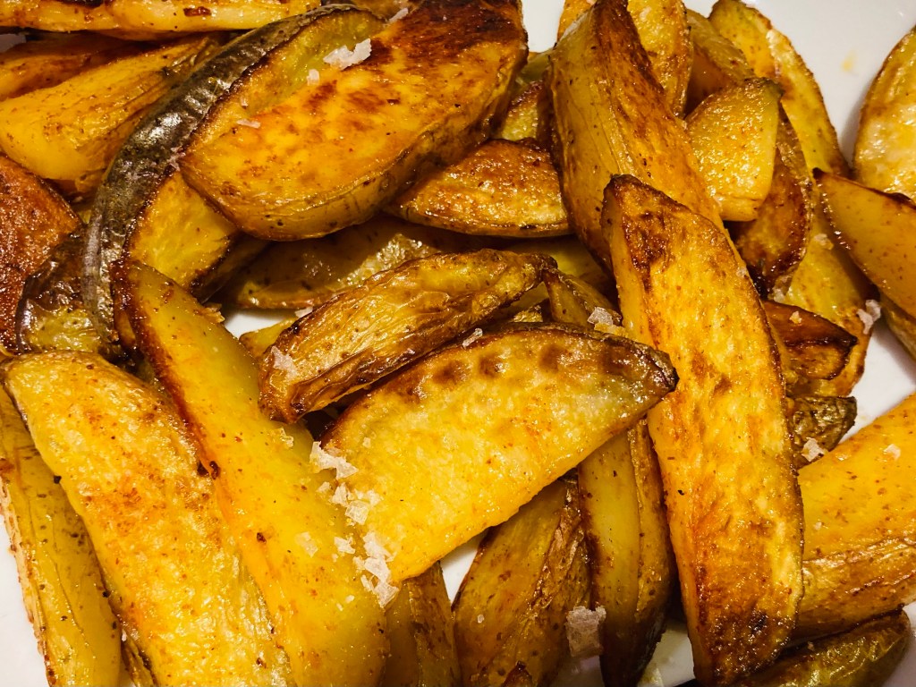 spiced chunky oven fries