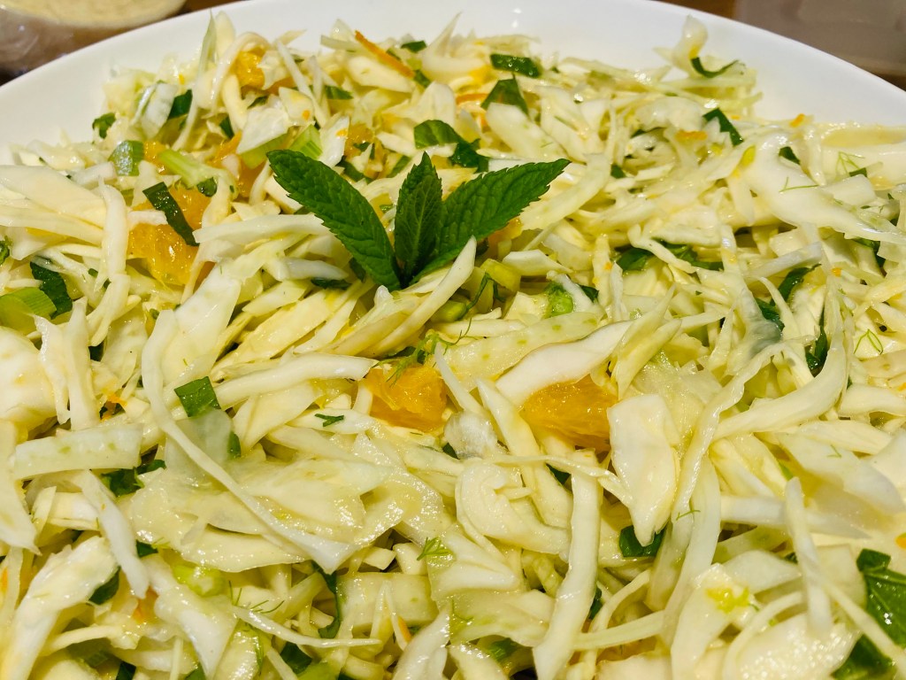 Fennel and orange slaw