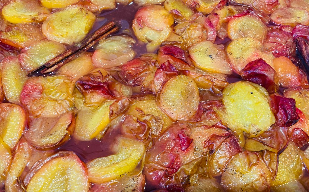 Roasted plum sorbet