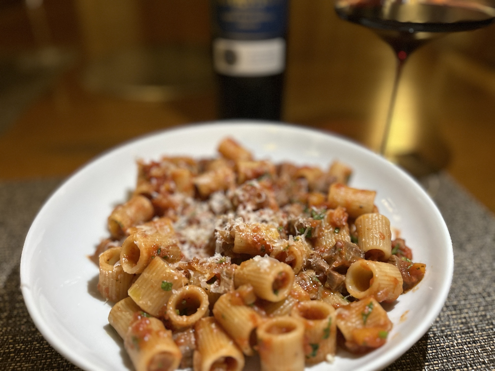 Rigatoni with ragu