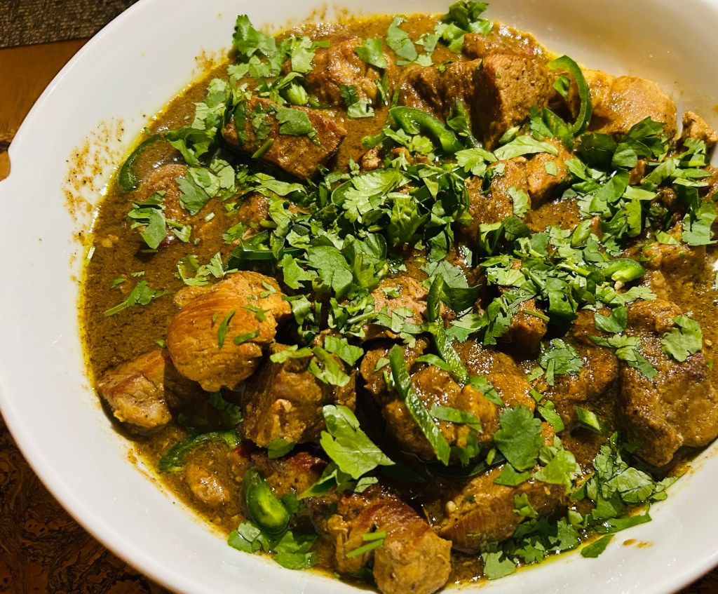 Keralan pork curry with fresh pineapple&nbsp;chutney