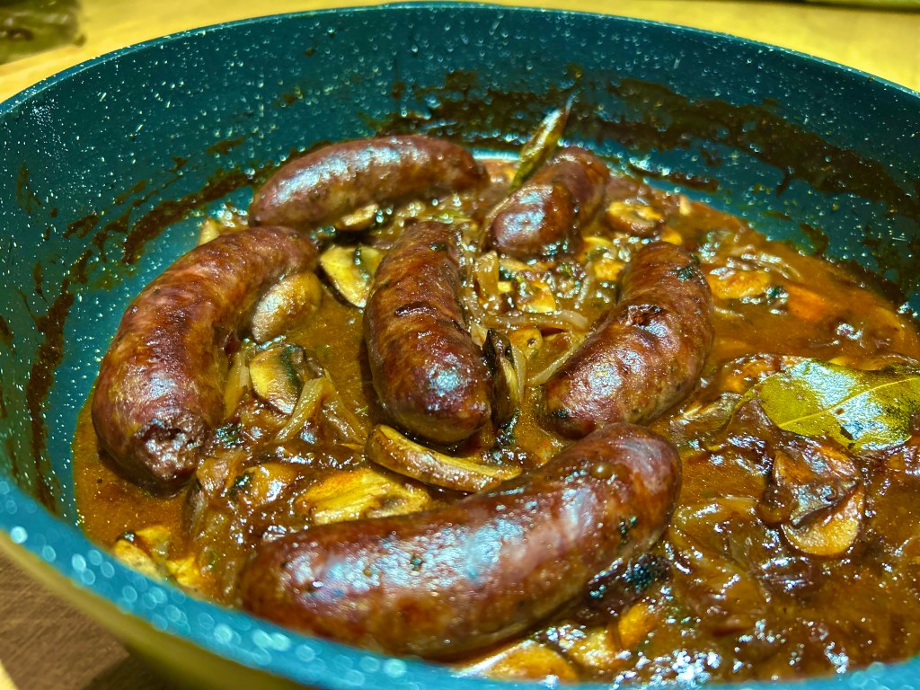 Venison sausages