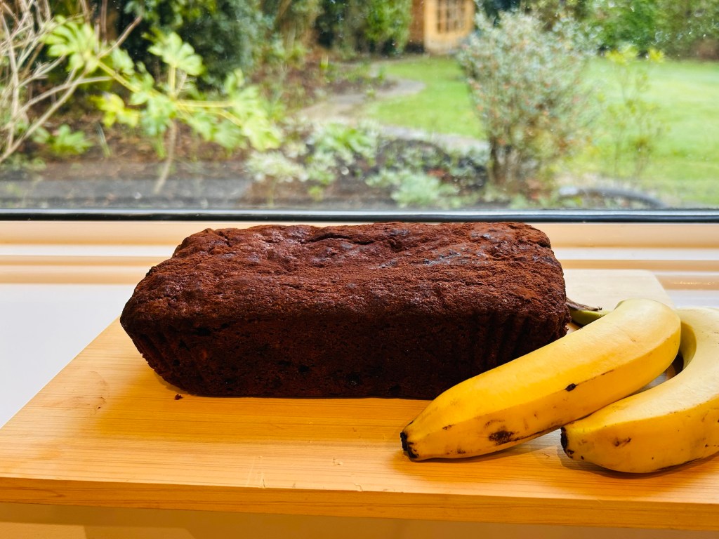 Chocolate & banana loaf cake