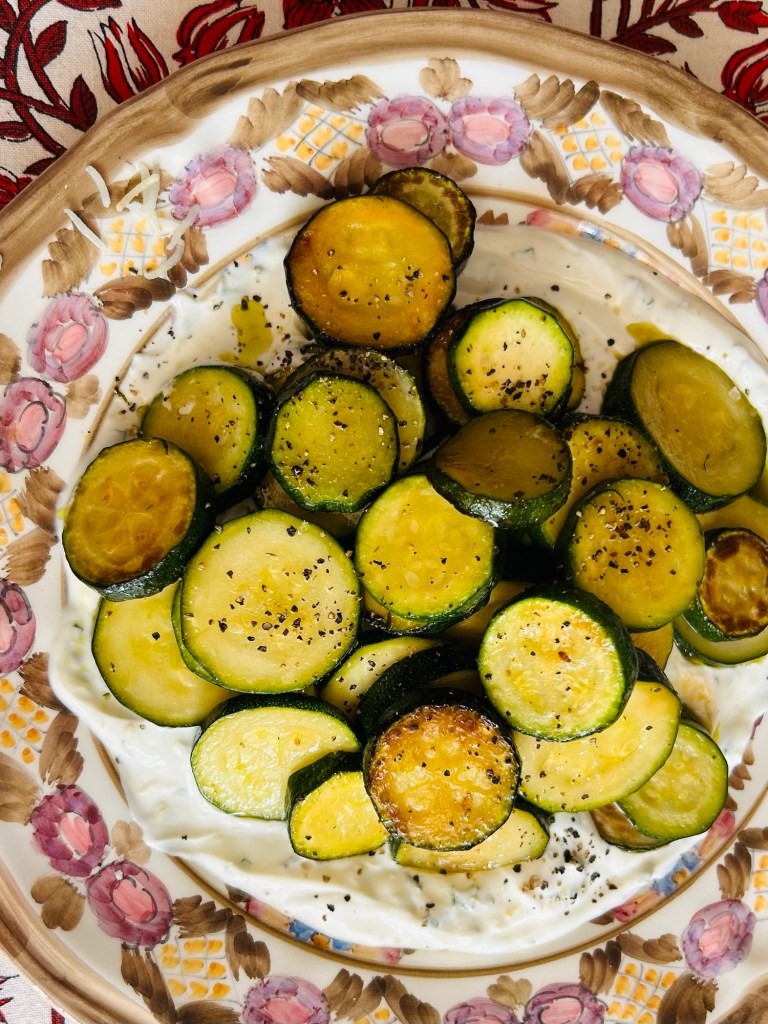 sautéed courgettes
