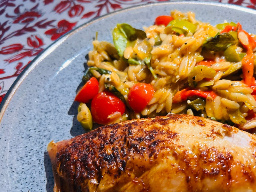 Tomato and basil&nbsp;orzotto
